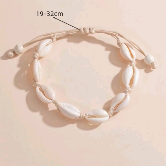 Shell Decor String Anklet - Picture 2 of 3